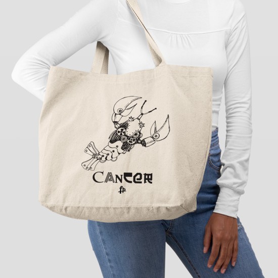 Steampunk Ζώδια - Καρκίνος (Τσάντα  Αγοράς)
